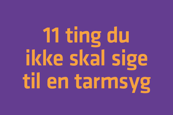 11 ting du ikke siger